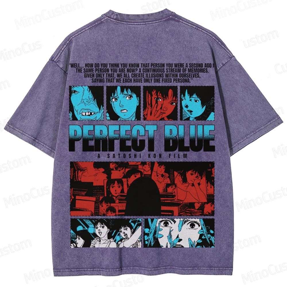 Perfect Blue Vintage Washed Anime Movie T - Shirt