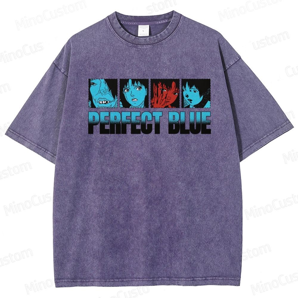 Perfect Blue Vintage Washed Anime Movie T - Shirt