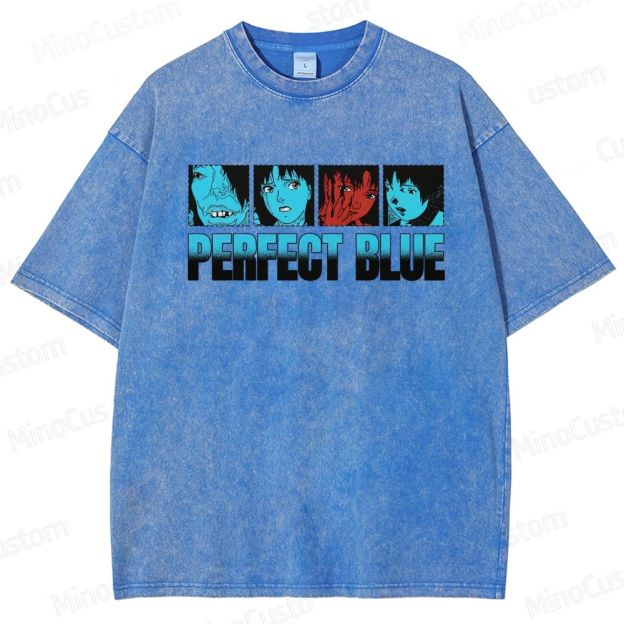 Perfect Blue Vintage Washed Anime Movie T - Shirt