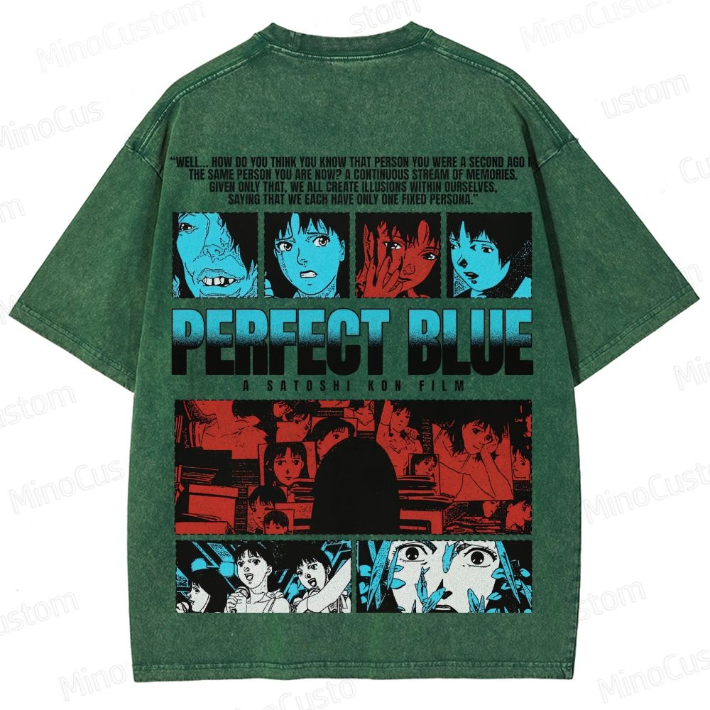 Perfect Blue Vintage Washed Anime Movie T - Shirt