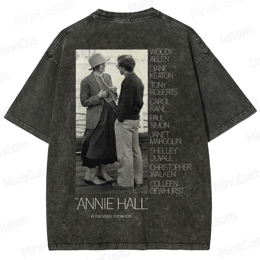 Annie Hall Vintage Movie Poster Washed T-Shirt 