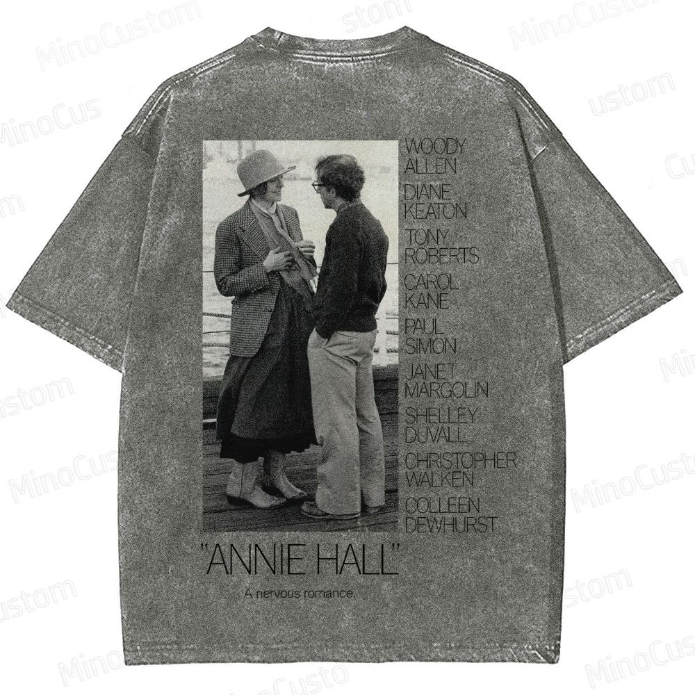 Annie Hall Vintage Movie Poster Washed T-Shirt 