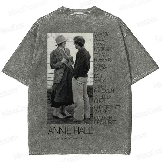 Annie Hall Vintage Movie Poster Washed T-Shirt 