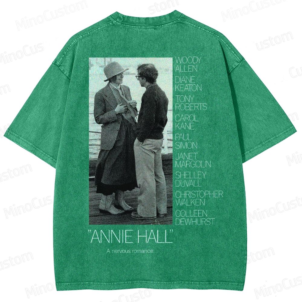Annie Hall Vintage Movie Poster Washed T-Shirt 