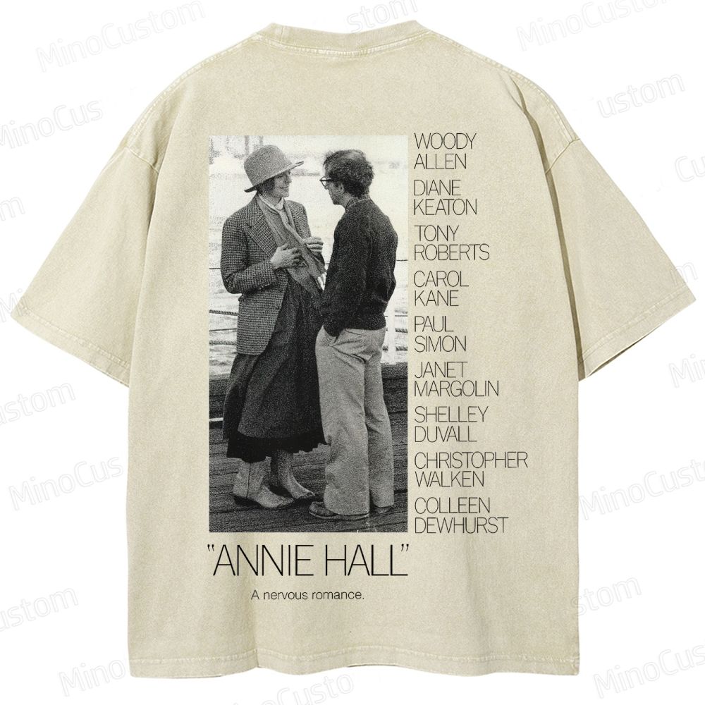 Annie Hall Vintage Movie Poster Washed T-Shirt 