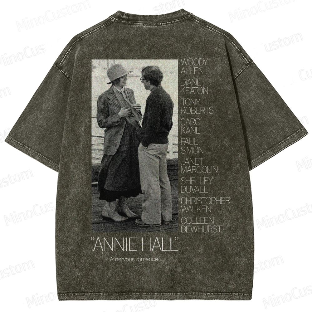 Annie Hall Vintage Movie Poster Washed T-Shirt 