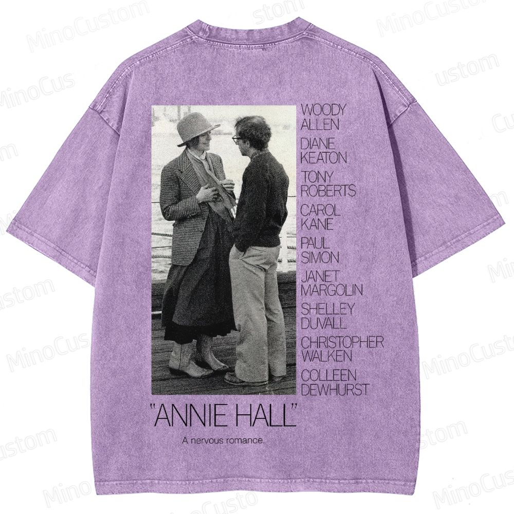 Annie Hall Vintage Movie Poster Washed T-Shirt 