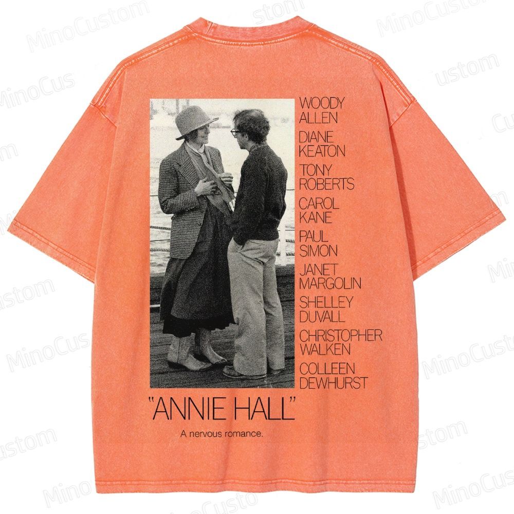 Annie Hall Vintage Movie Poster Washed T-Shirt 