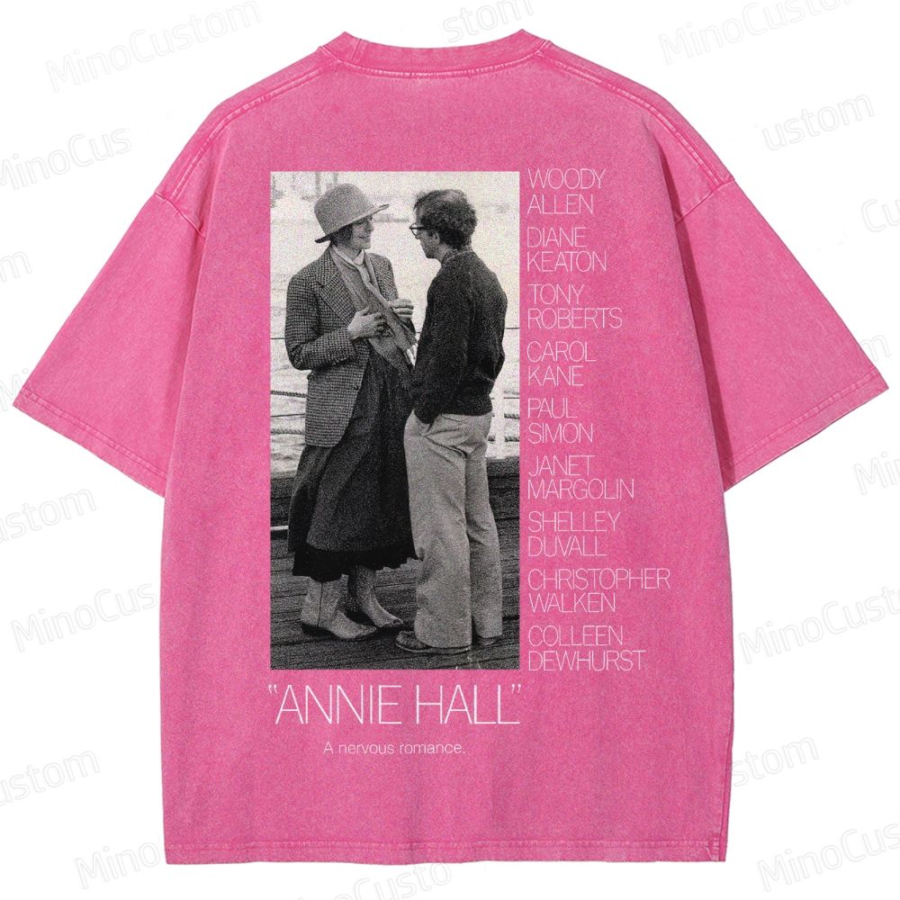 Annie Hall Vintage Movie Poster Washed T-Shirt 