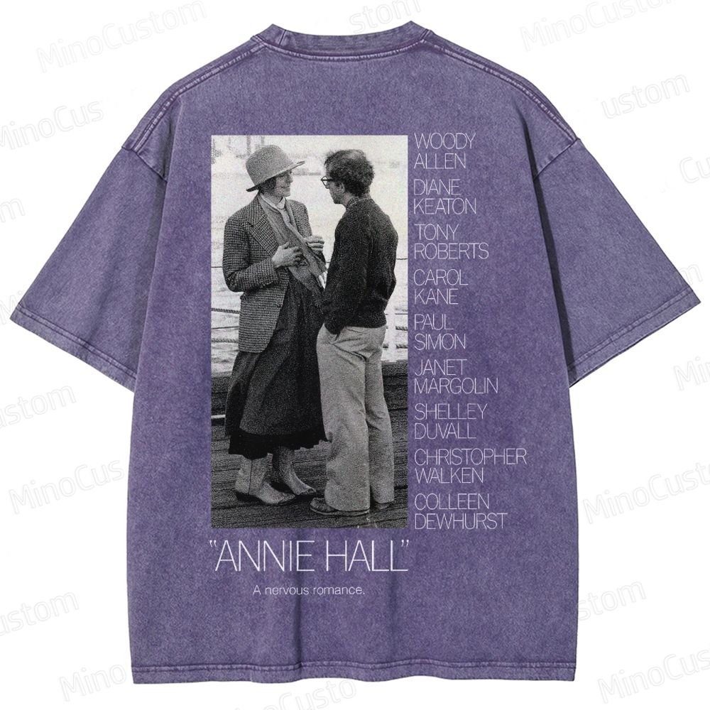 Annie Hall Vintage Movie Poster Washed T-Shirt 