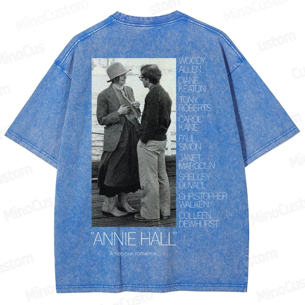 Annie Hall Vintage Movie Poster Washed T-Shirt 
