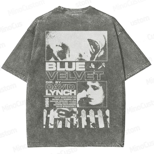 Blue Velvet (1986) Poster Washed T-Shirt 