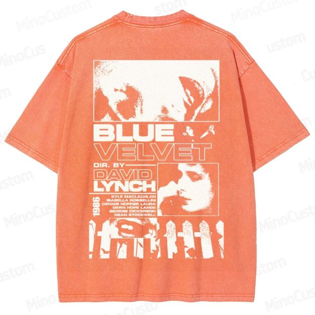 Blue Velvet (1986) Poster Washed T-Shirt 