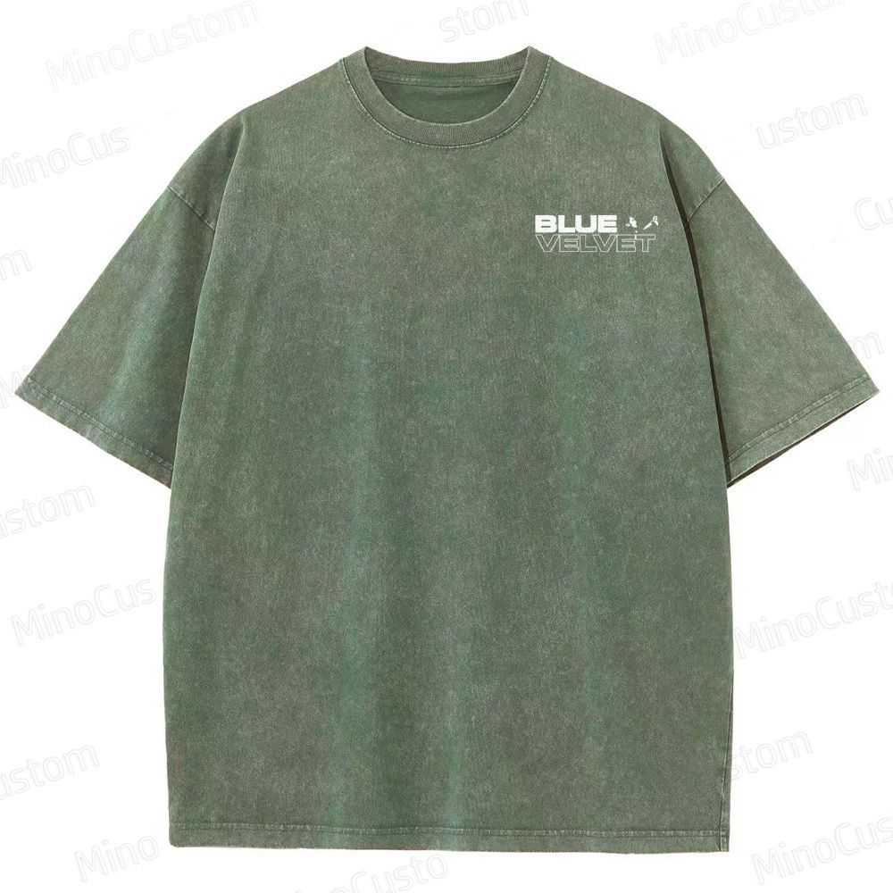 Blue Velvet (1986) Poster Washed T-Shirt 