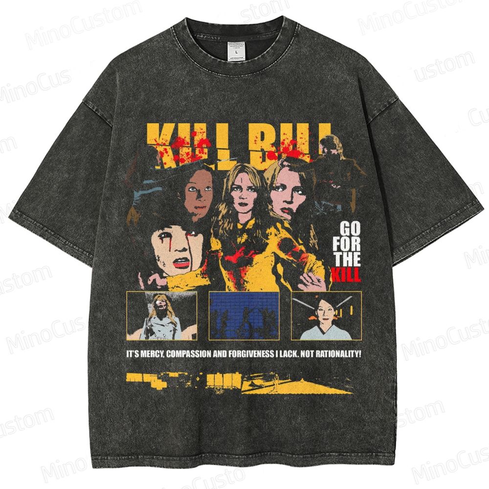 Kill Bill Vintage Washed Action Movie T - Shirt