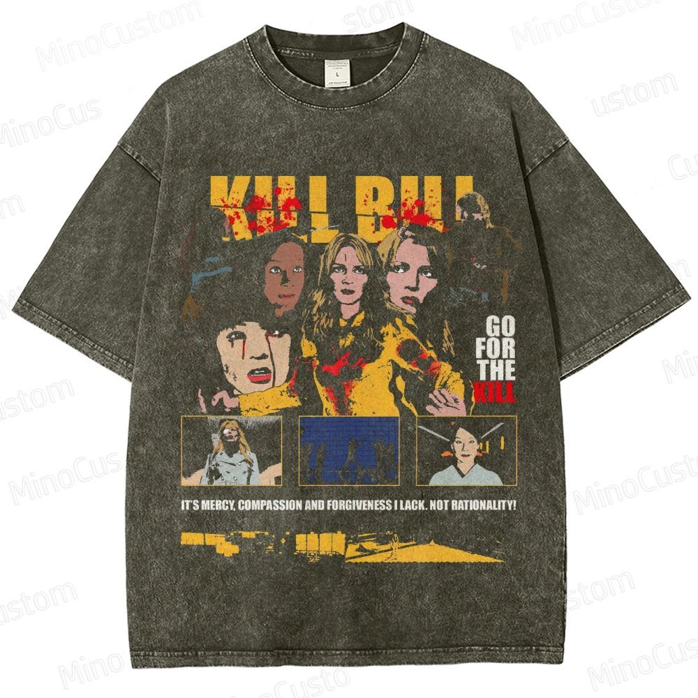 Kill Bill Vintage Washed Action Movie T - Shirt