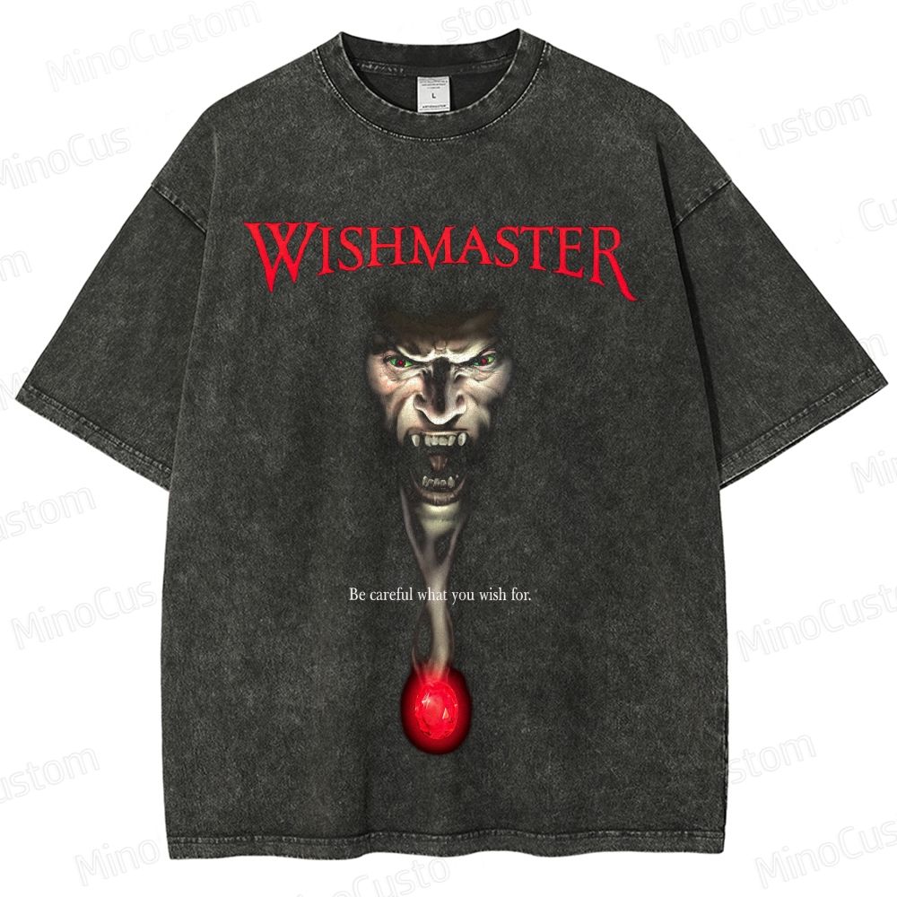 Wishmaster Vintage Washed Horror Movie T - Shirt