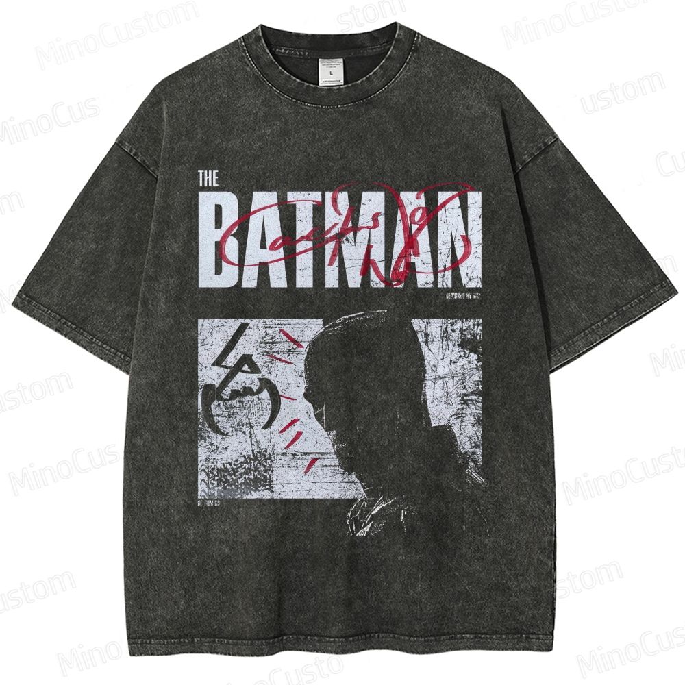 The Batman Vintage Washed Superhero Movie T - Shirt