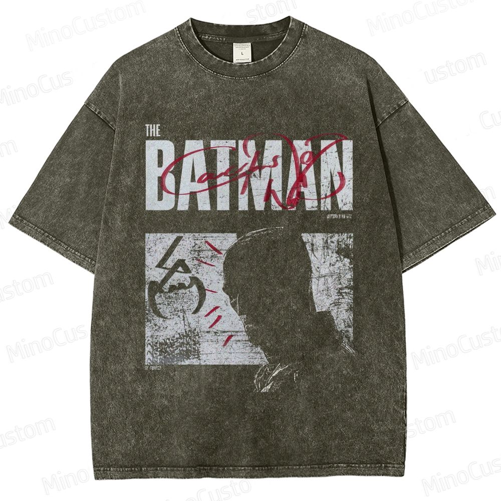 The Batman Vintage Washed Superhero Movie T - Shirt