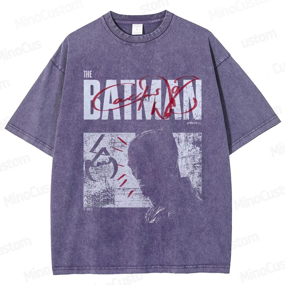 The Batman Vintage Washed Superhero Movie T - Shirt