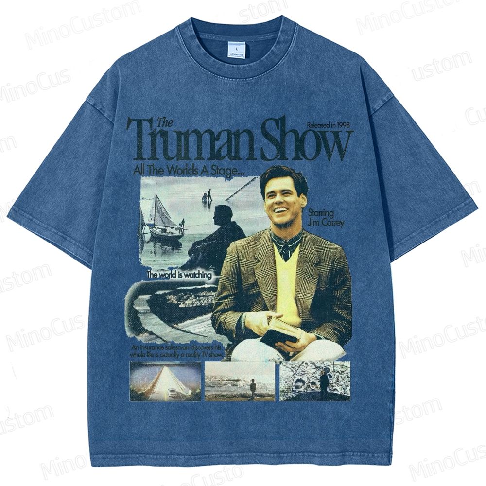 The Truman Show Vintage Washed Movie T - Shirt