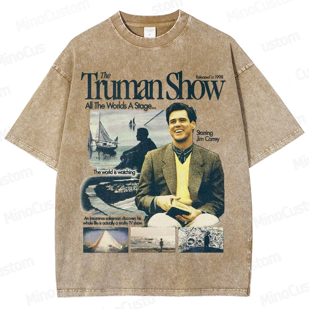 The Truman Show Vintage Washed Movie T - Shirt