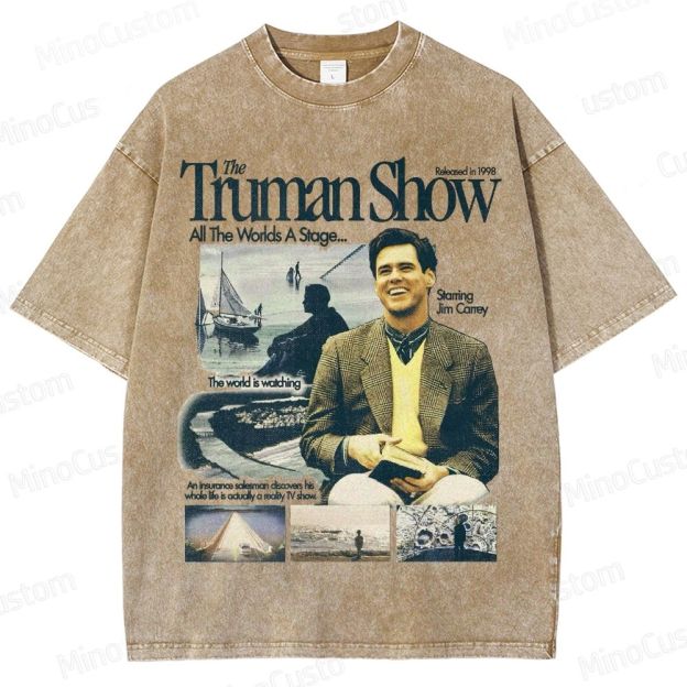 The Truman Show Vintage Washed Movie T - Shirt
