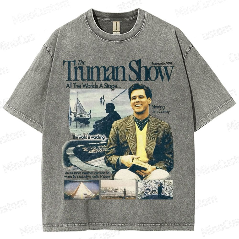 The Truman Show Vintage Washed Movie T - Shirt