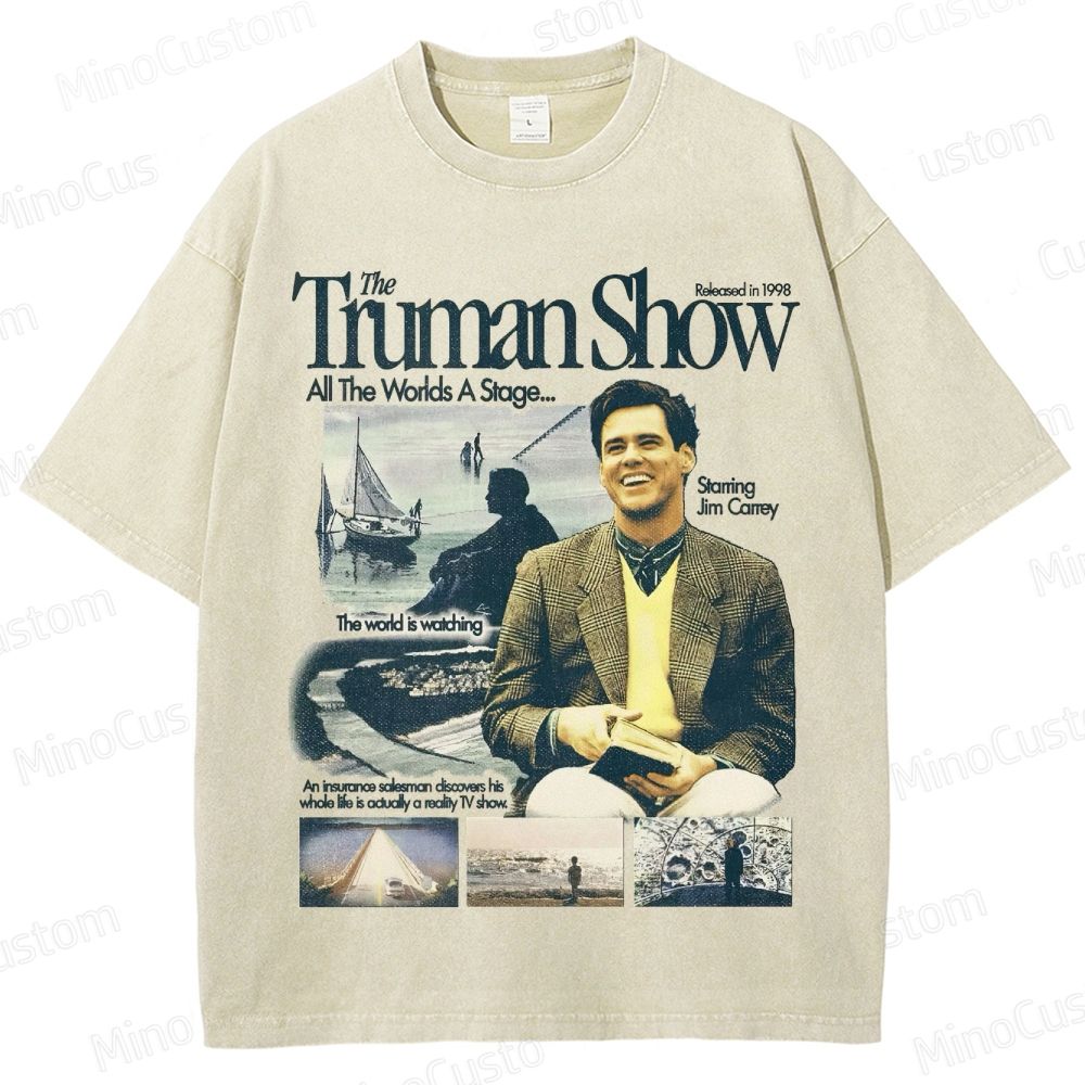The Truman Show Vintage Washed Movie T - Shirt