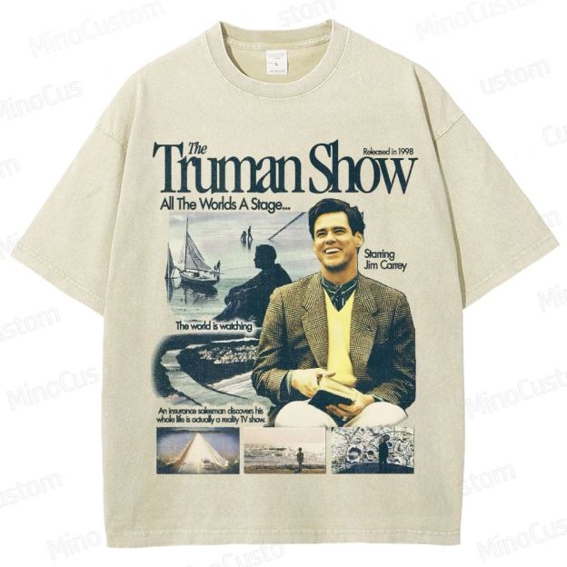 The Truman Show Vintage Washed Movie T - Shirt