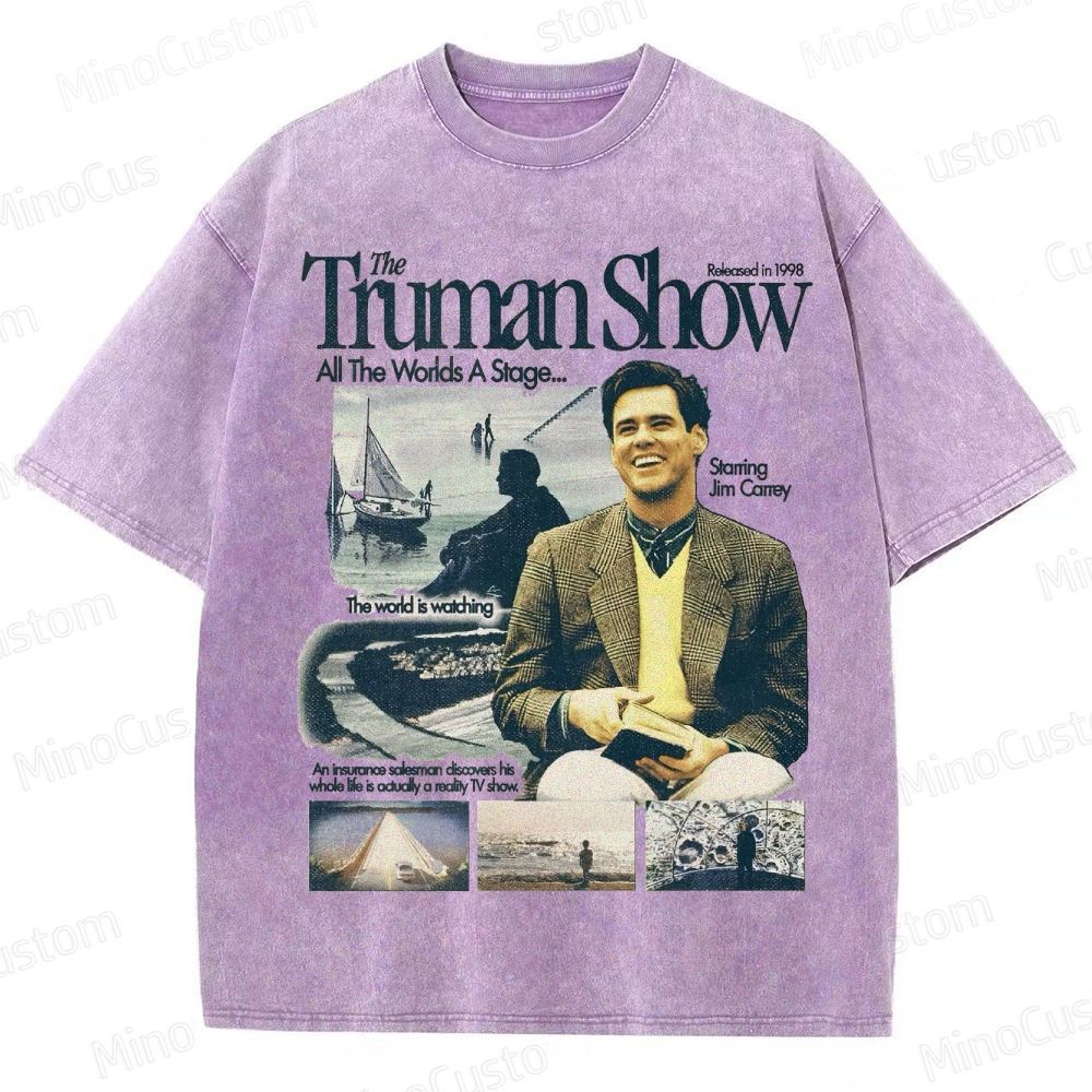 The Truman Show Vintage Washed Movie T - Shirt