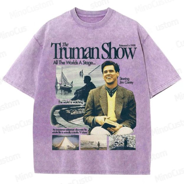 The Truman Show Vintage Washed Movie T - Shirt