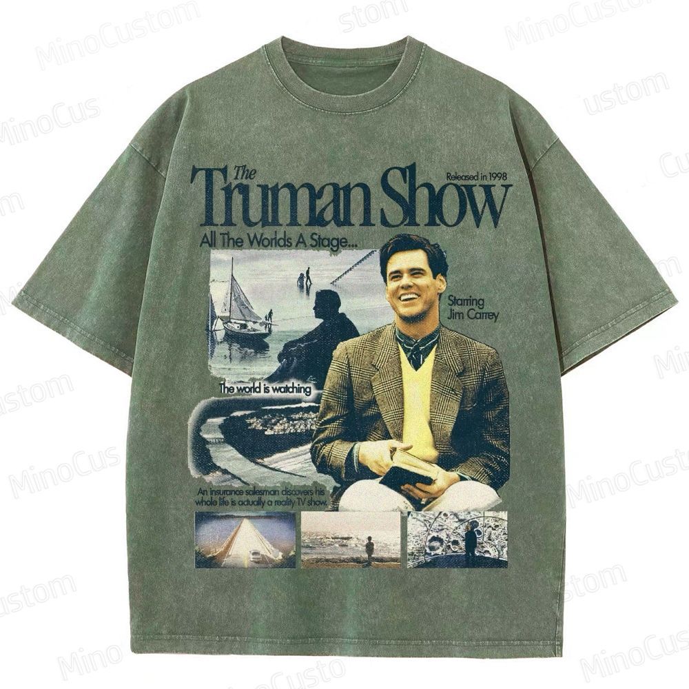 The Truman Show Vintage Washed Movie T - Shirt