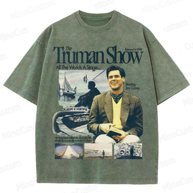The Truman Show Vintage Washed Movie T - Shirt