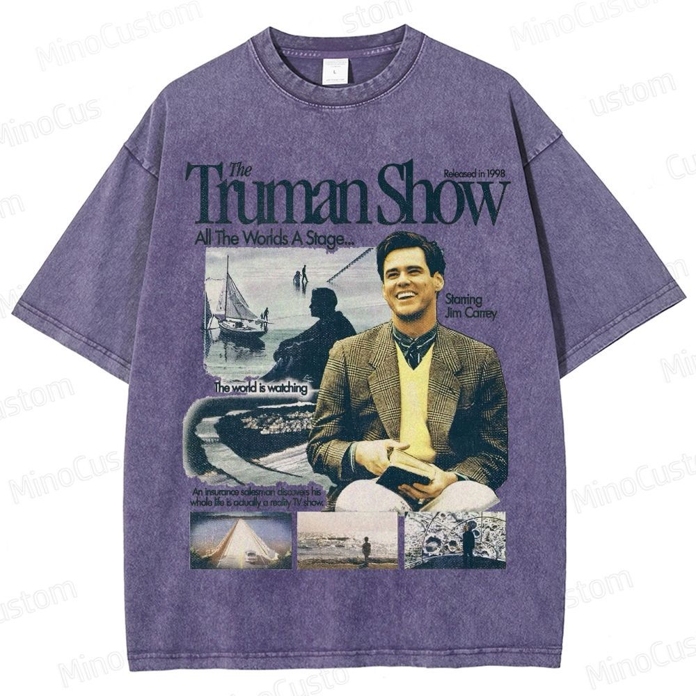 The Truman Show Vintage Washed Movie T - Shirt