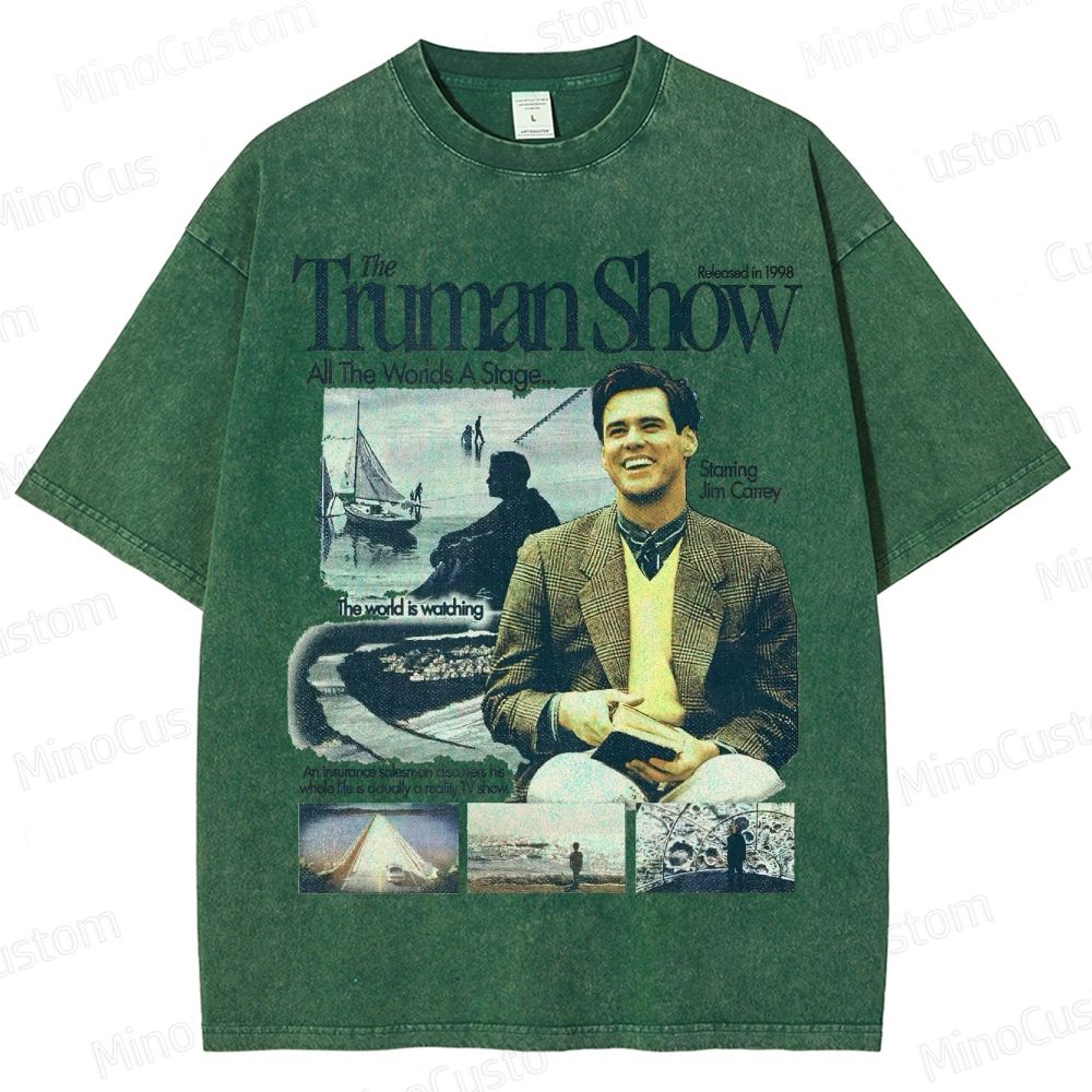 The Truman Show Vintage Washed Movie T - Shirt
