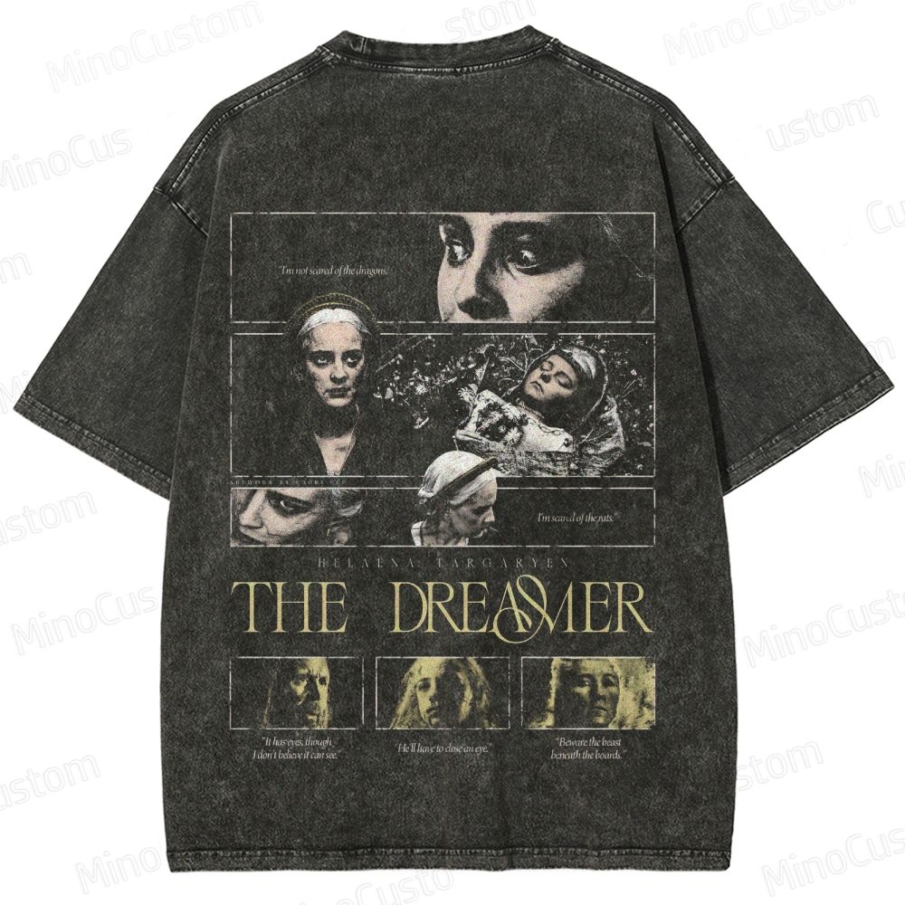 The Dreamer Vintage Washed T - Shirt (House of the Dragon Inspired)