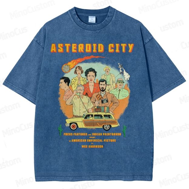 Asteroid City by Wes Anderson Washed T-Shirt 