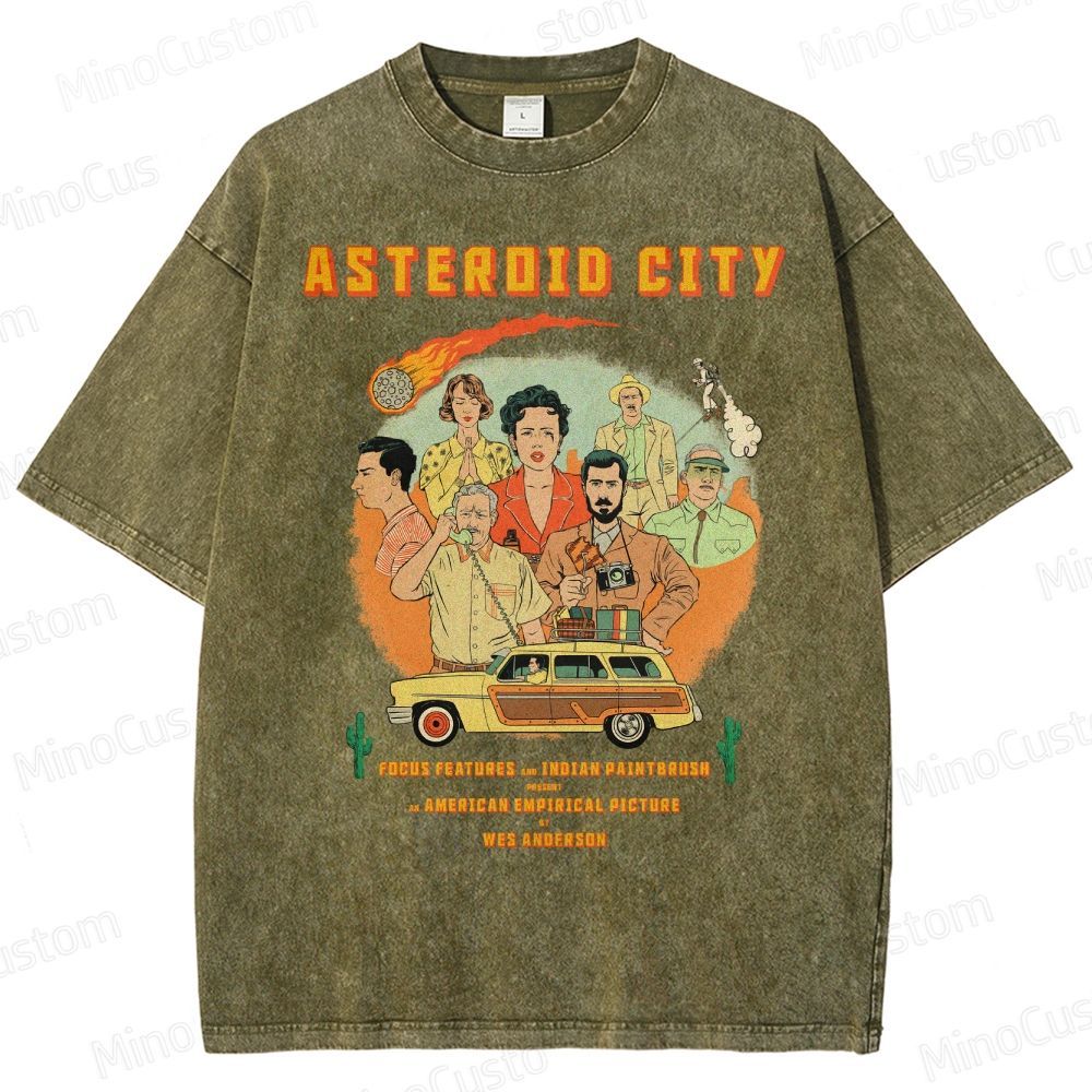 Asteroid City by Wes Anderson Washed T-Shirt 