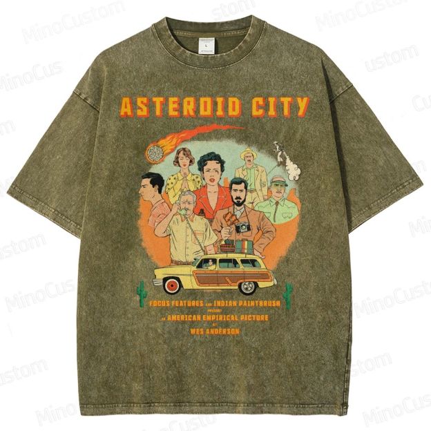 Asteroid City by Wes Anderson Washed T-Shirt 