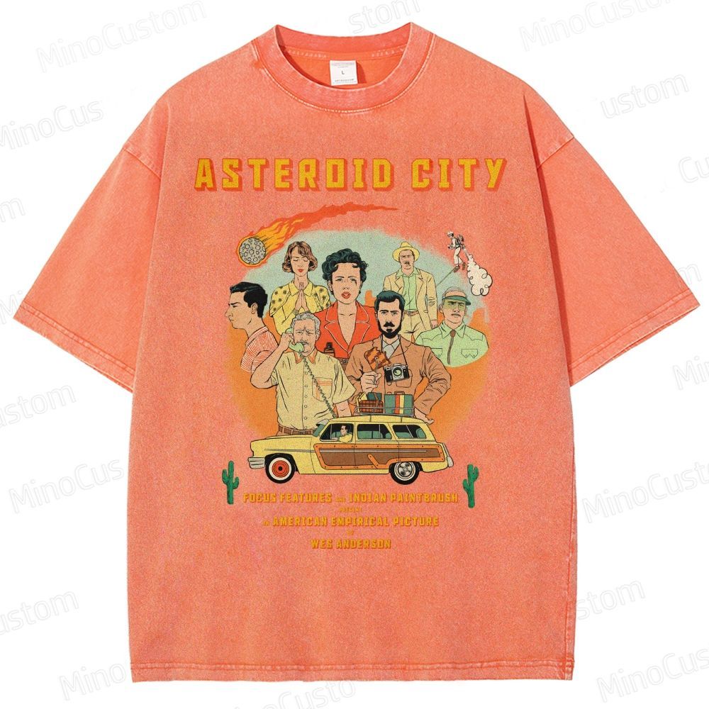 Asteroid City by Wes Anderson Washed T-Shirt 