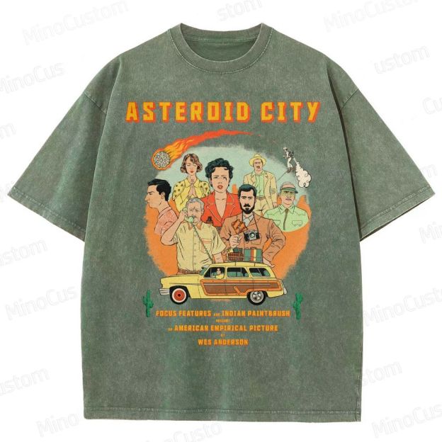 Asteroid City by Wes Anderson Washed T-Shirt 