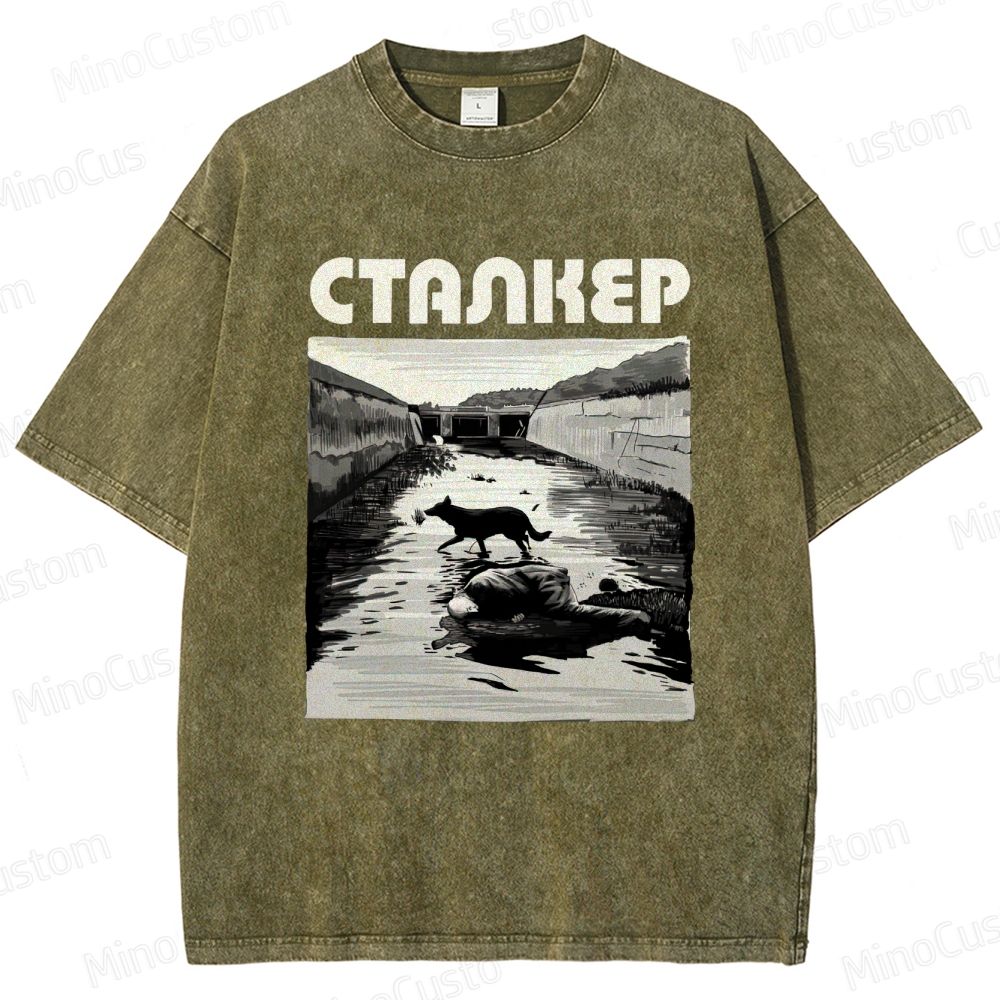 Stalker Vintage Washed Movie T - Shirt