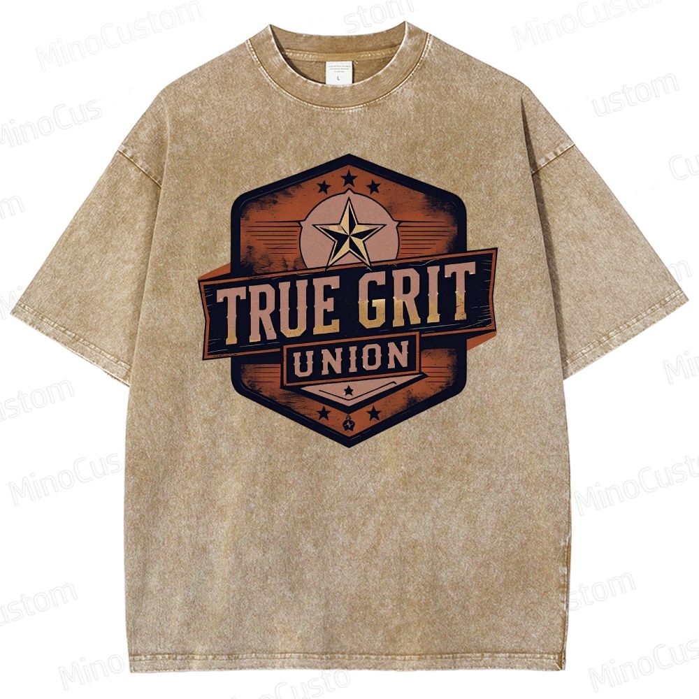 True Grit Boxy Washed T-Shirt 