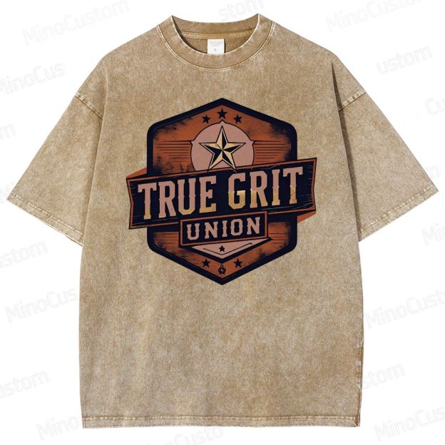 True Grit Boxy Washed T-Shirt 