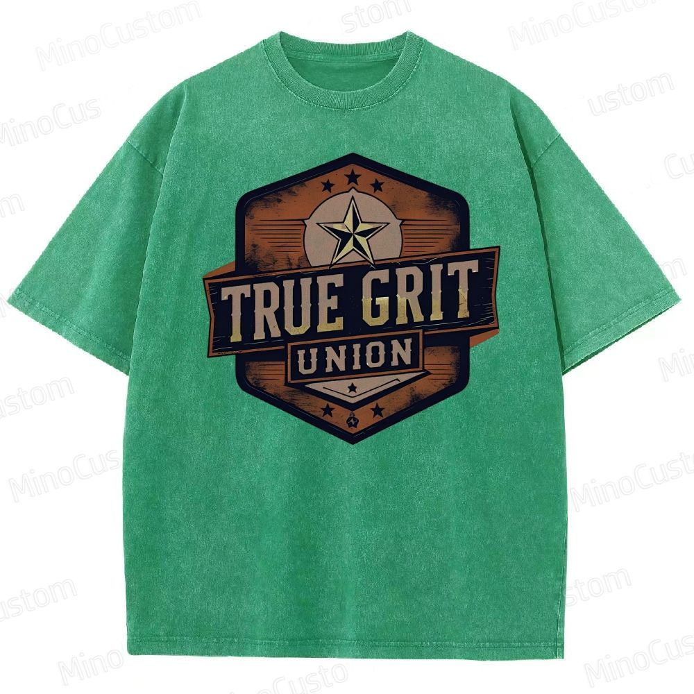 True Grit Boxy Washed T-Shirt 