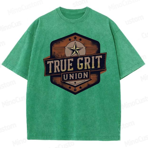 True Grit Boxy Washed T-Shirt 