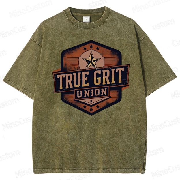 True Grit Boxy Washed T-Shirt 