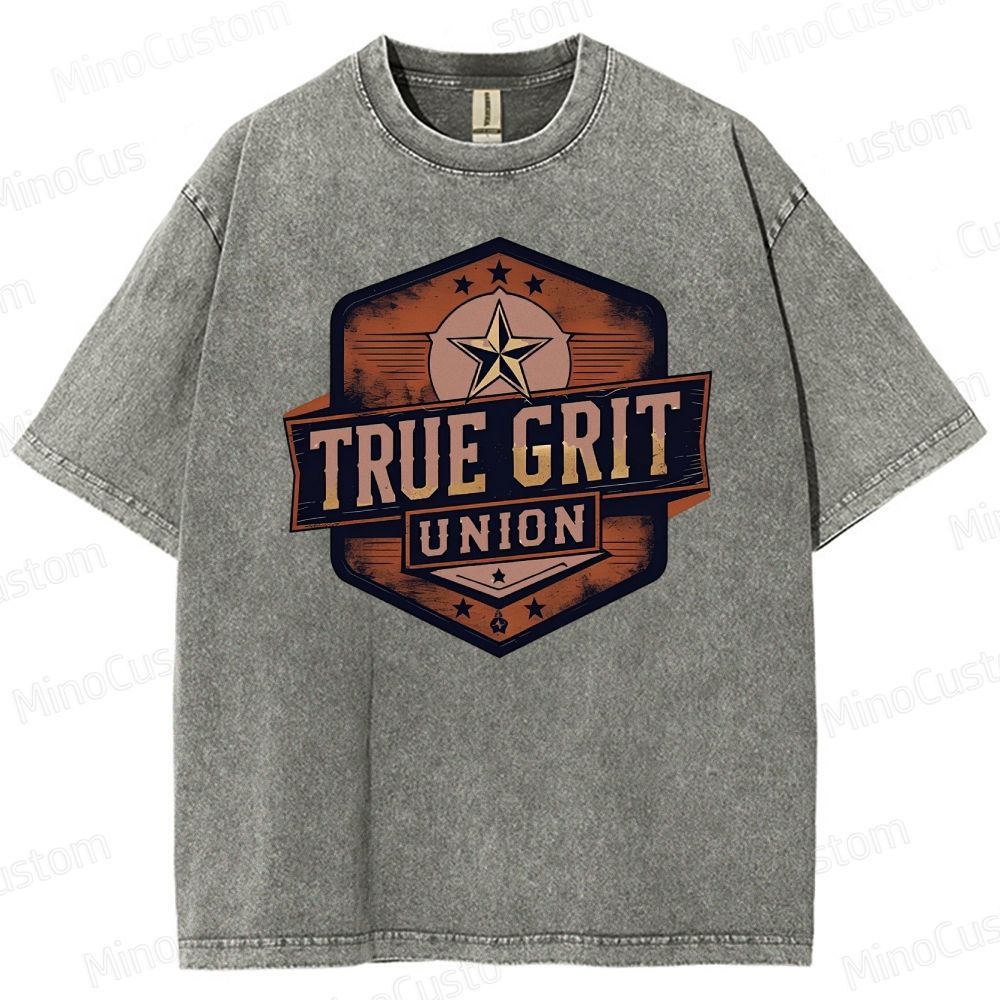 True Grit Boxy Washed T-Shirt 