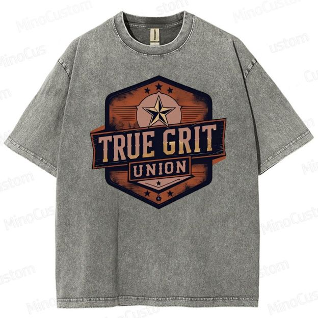True Grit Boxy Washed T-Shirt 